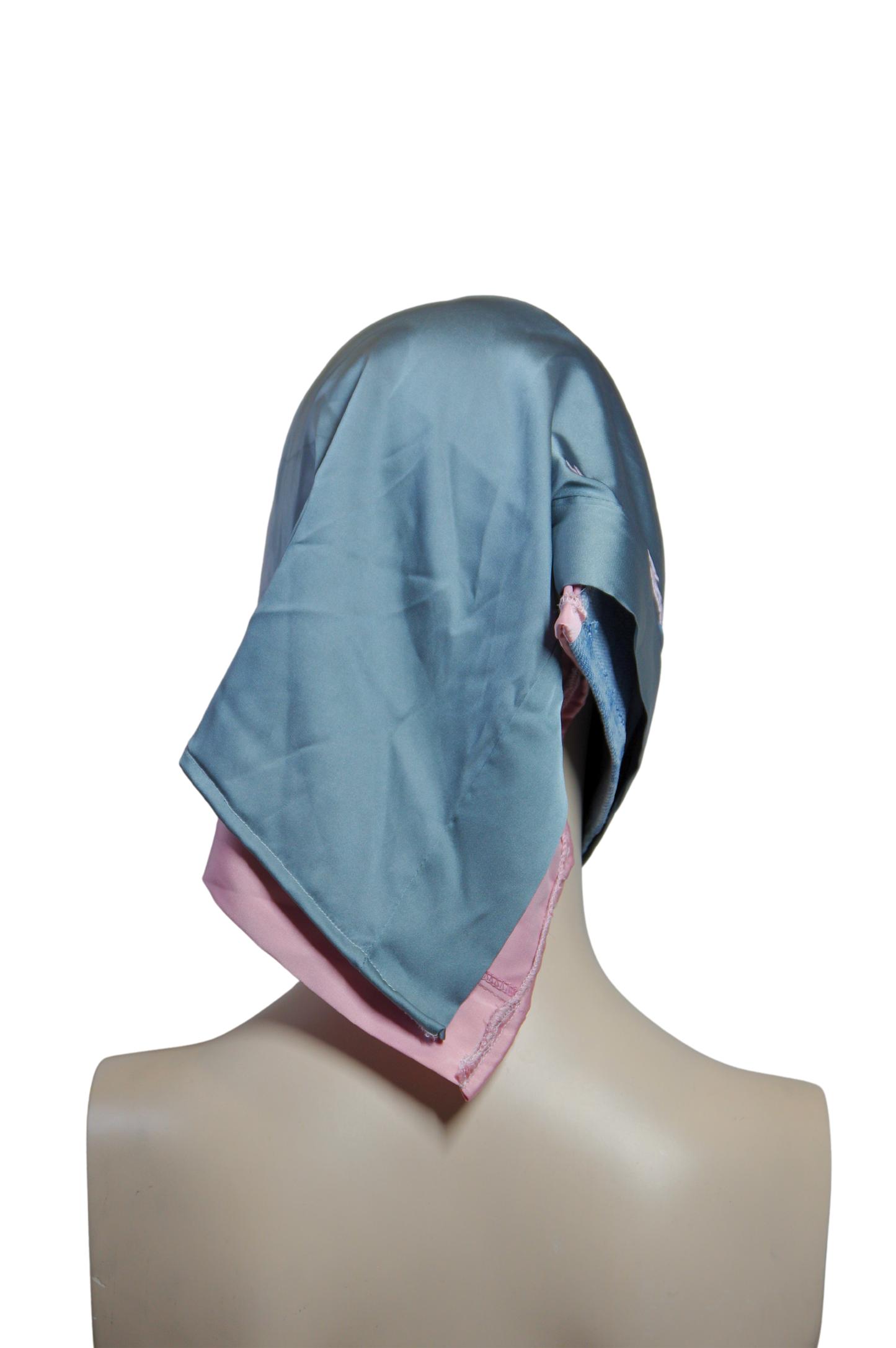 PANTS SAKURA - WASHED DENIM/PINK AND BLUE POLYESTER - ONE SIZE