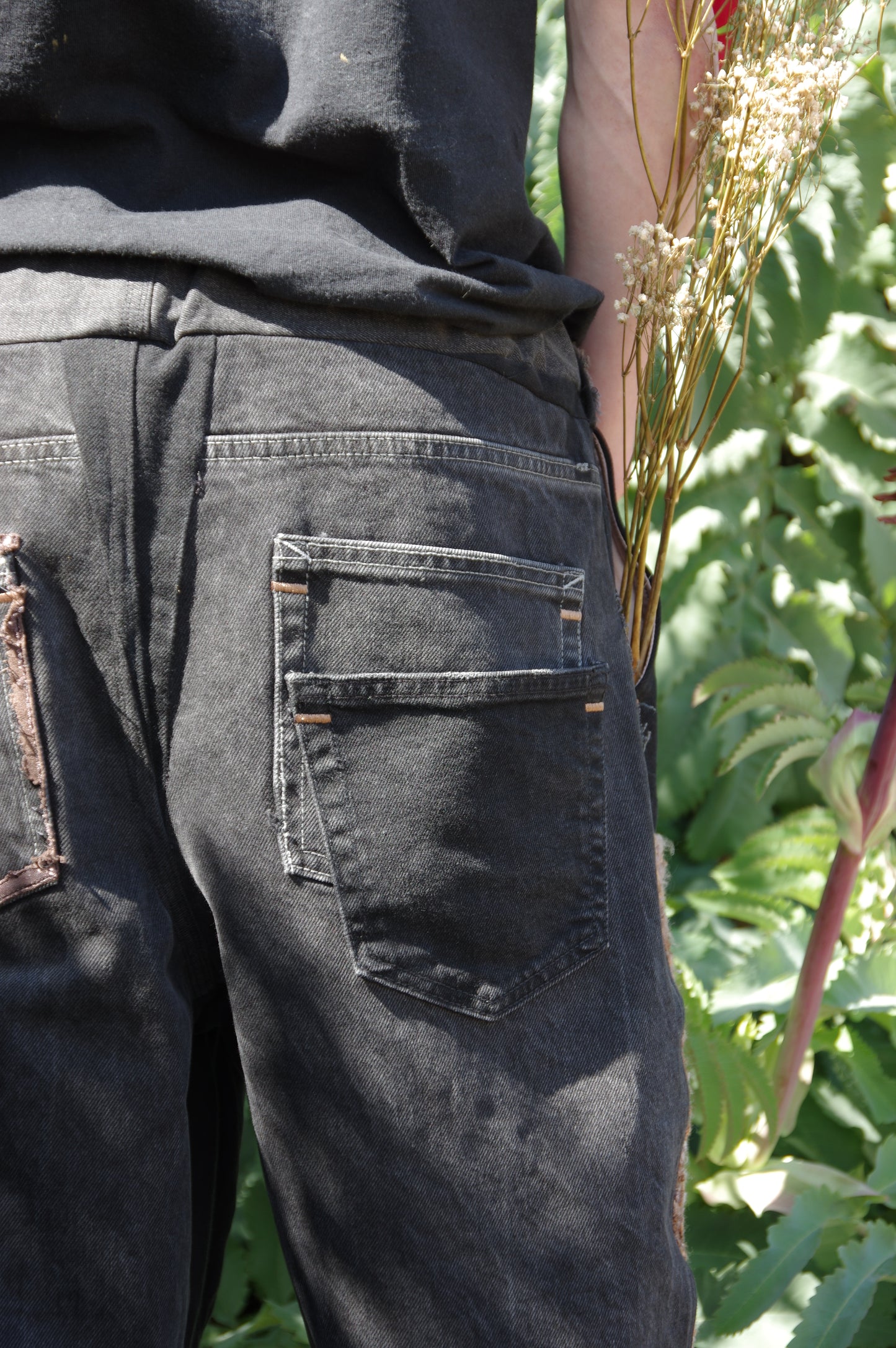 PANTS DEAD SOIL - BLACK/CROCHET - ONE SIZE