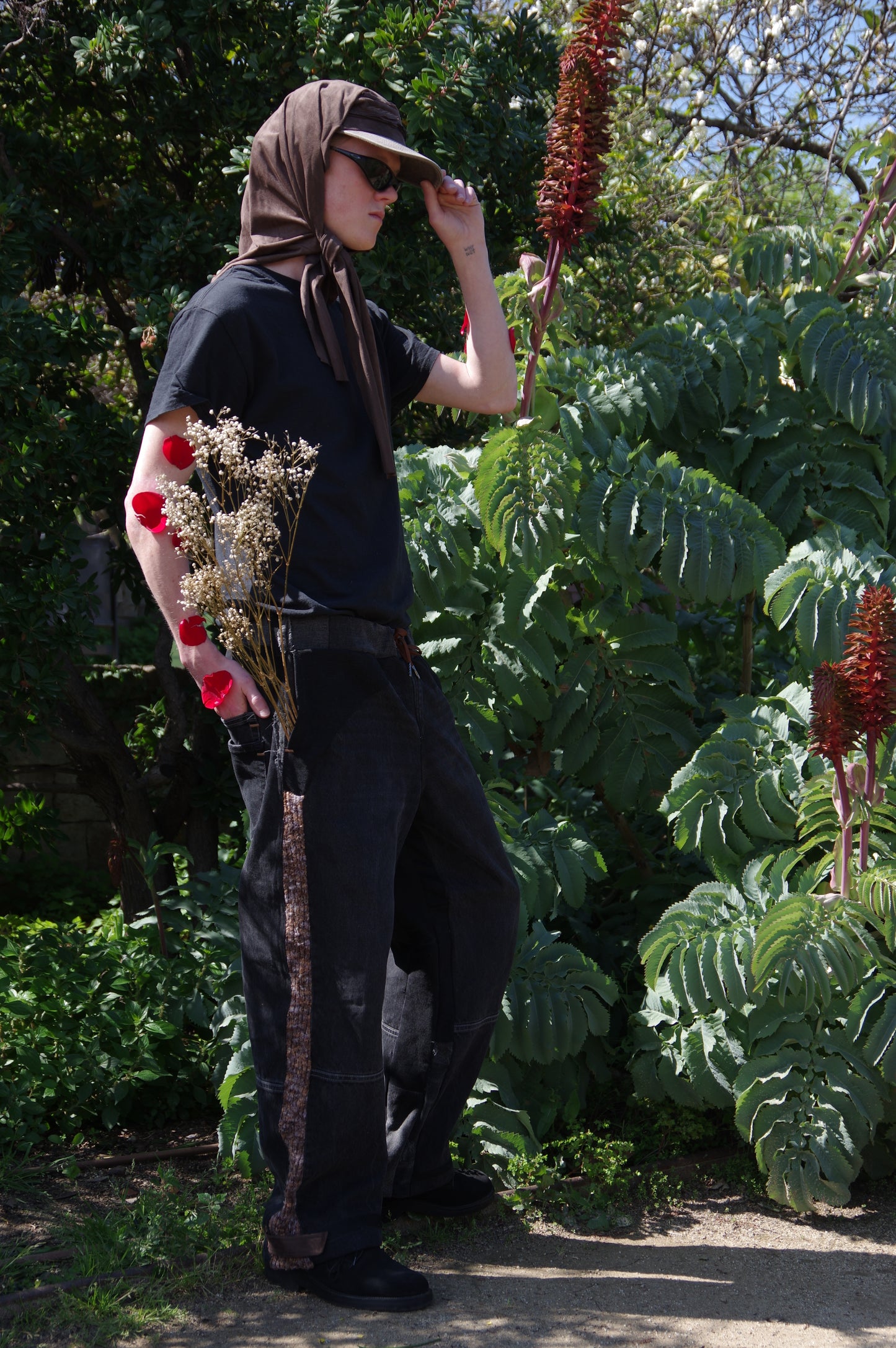 PANTS DEAD SOIL - BLACK/CROCHET - ONE SIZE