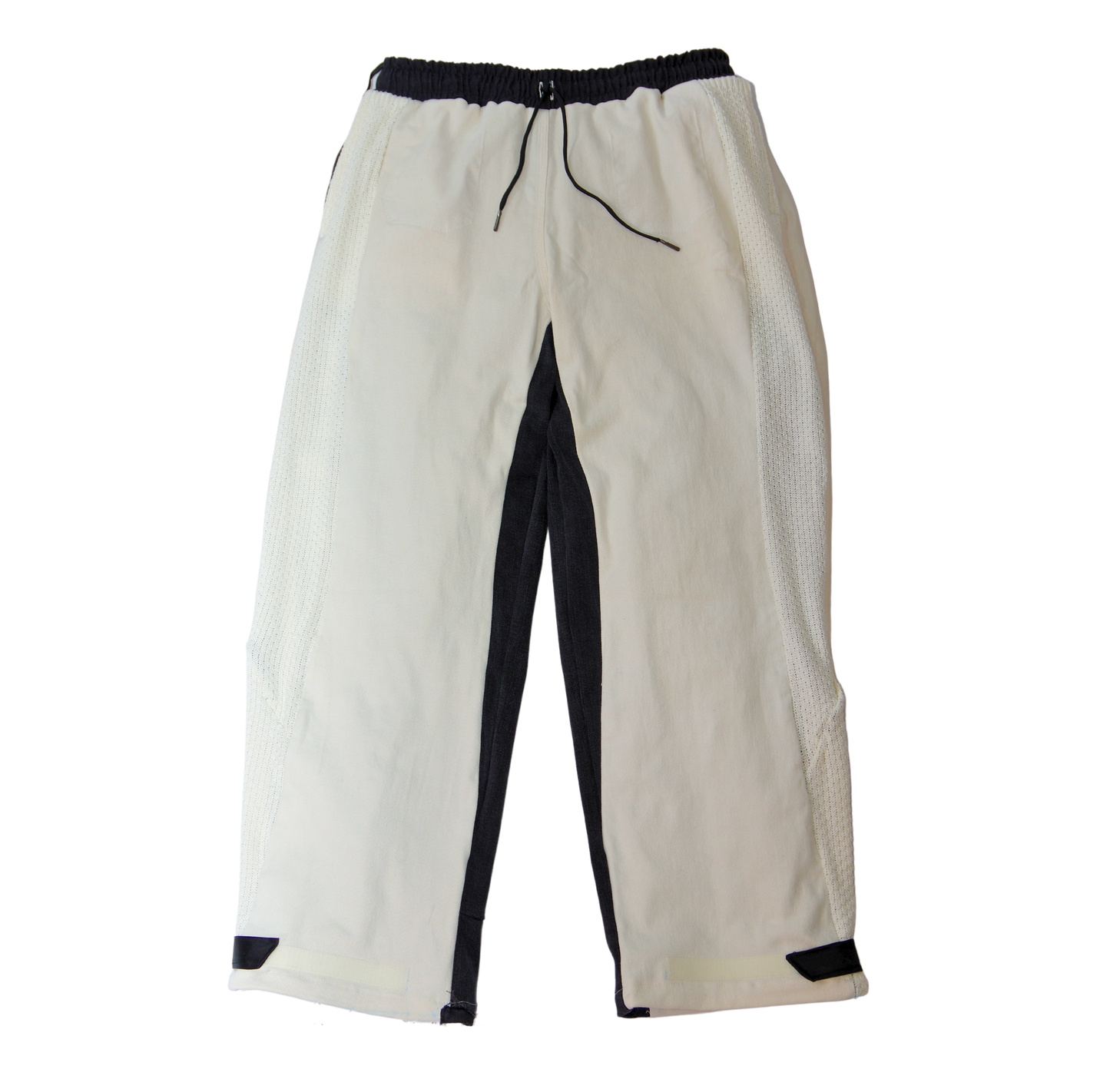 PANTS BLACK ROSES - CROCHET/CREAM&BLACK DENIM - ONE SIZE