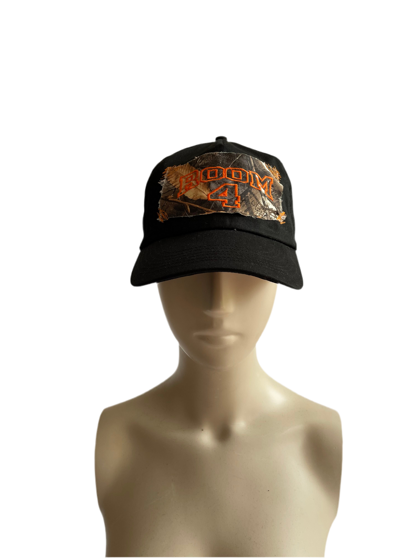 CAPS TRUCKER - BLACK/REALTREE/ORANGE