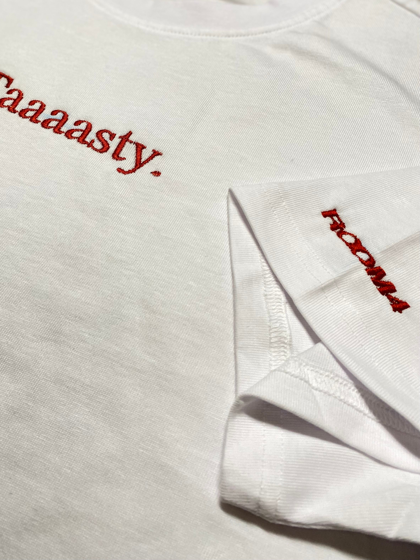 T-SHIRT TAAAASTY - WHITE/RED