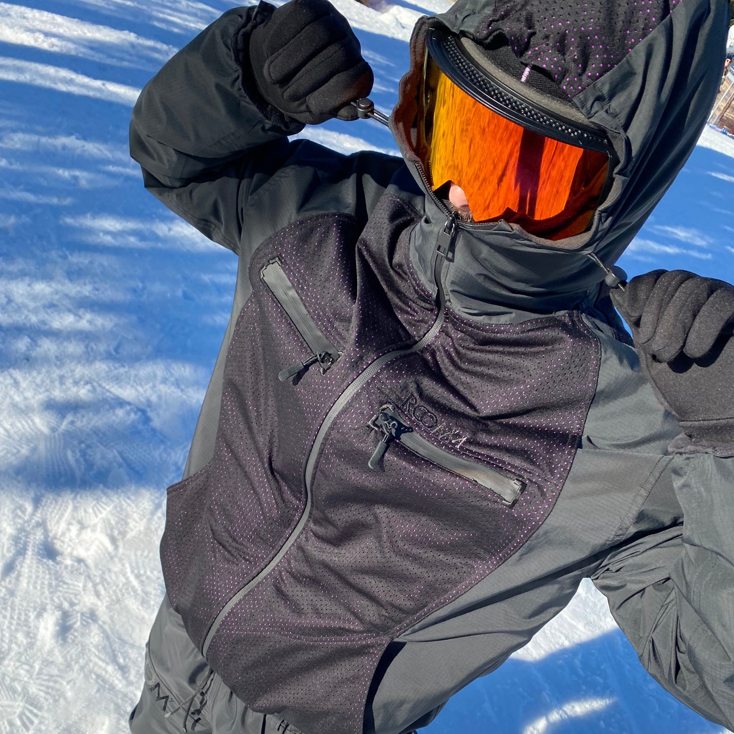 SNOWJACKET CLIMAX 2.0 - ANTHRACITE/PURPLE - SIZE M