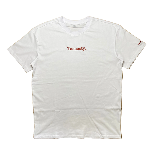 T-SHIRT TAAAASTY - WHITE/RED