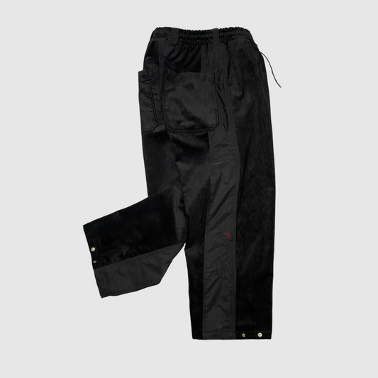 CITADELLE PANTS - BLACK TRACK CALLIGRAPHIC