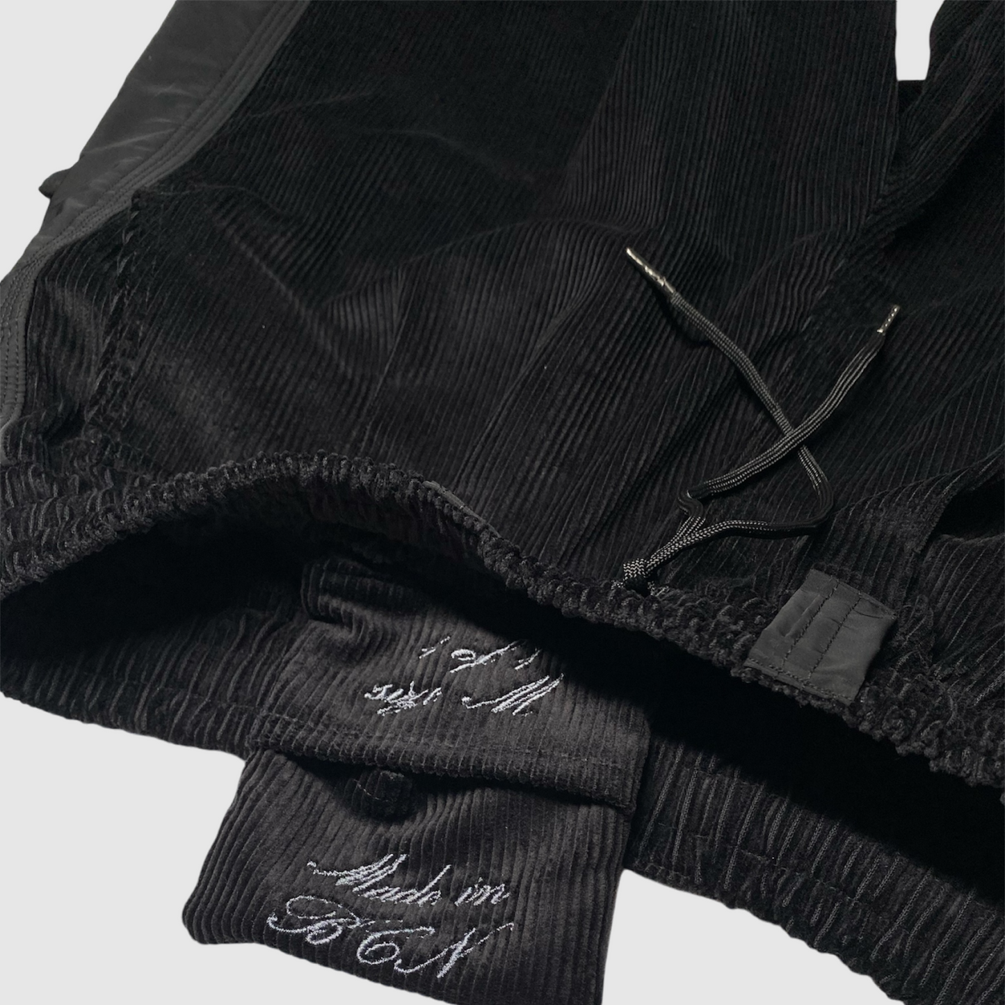 CITADELLE PANTS - BLACK TRACK CALLIGRAPHIC